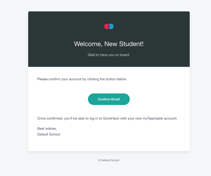 confirmation email templates