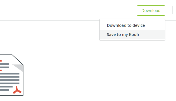 Save link contents directly to your Koofr account - Koofr changelog