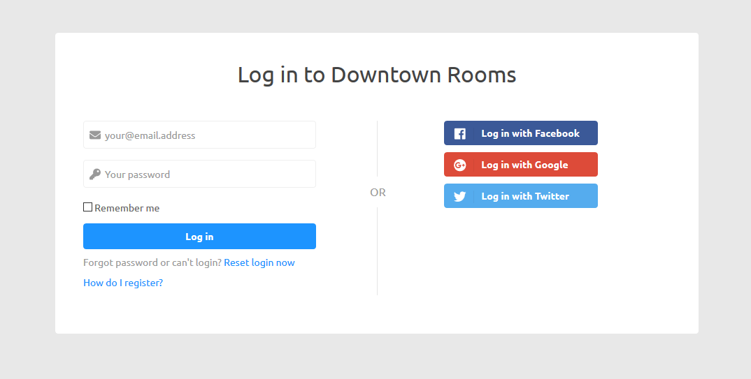 Loginpage updates are being rolled out Skedda updates