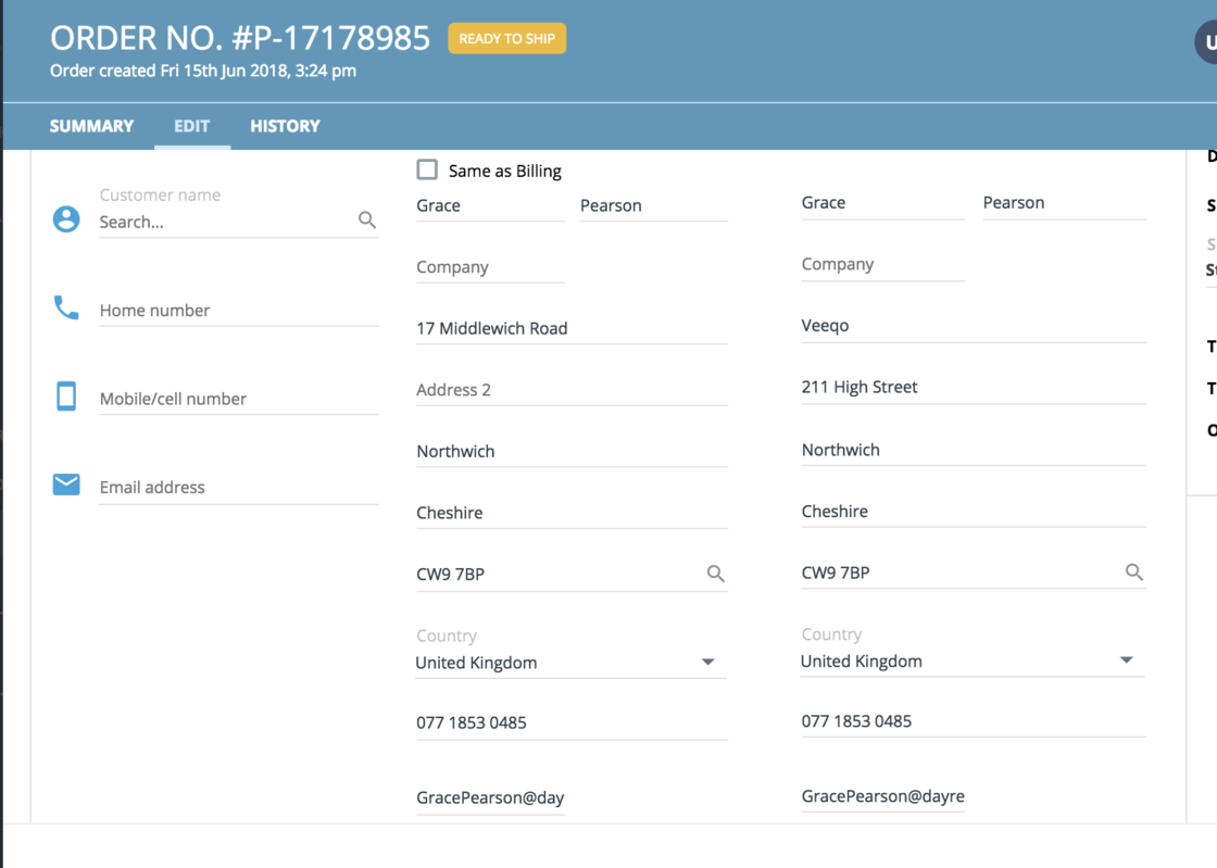 DHL Packet With Address In Line 2 veeqo changelog