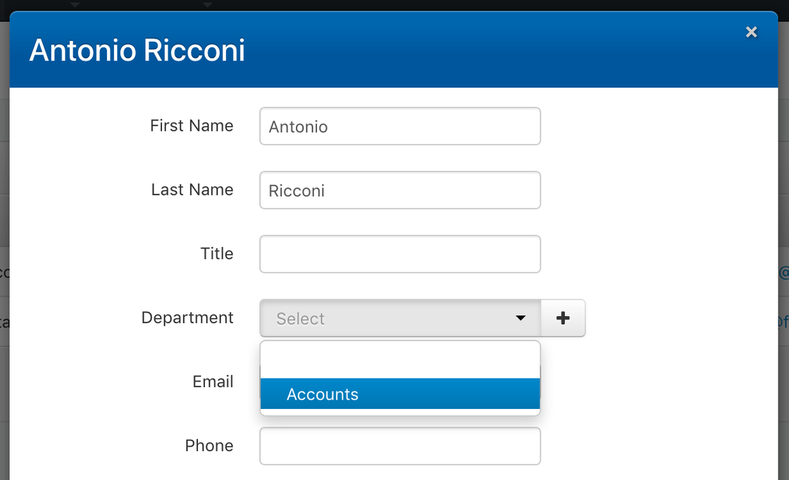 Billing Departments - Syngency changelog