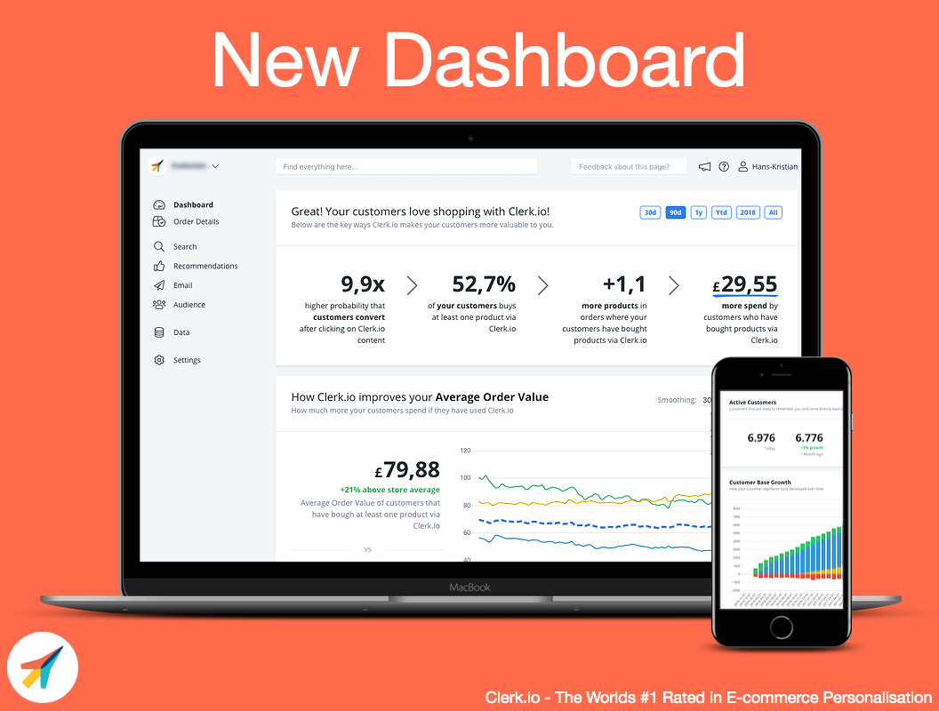 New Clerk.io Dashboard