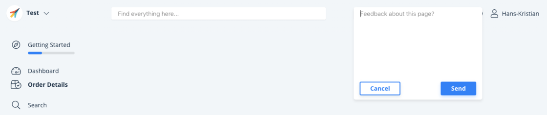 Build in product feedback
