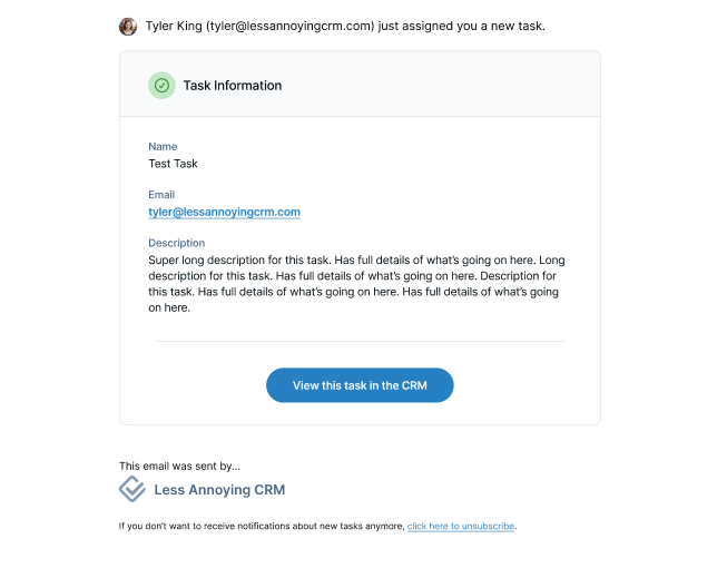 Redesigned task and contact assignment, and event reminder emails ...