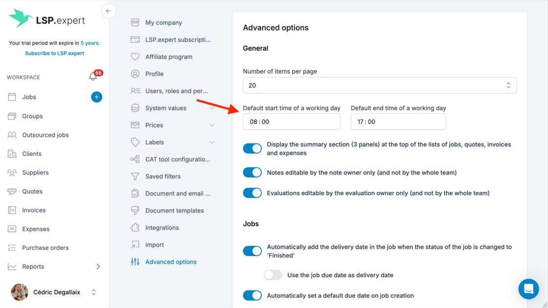 setting default shift start end times - caterease... Default time for start and end of day - LSP-expert updates