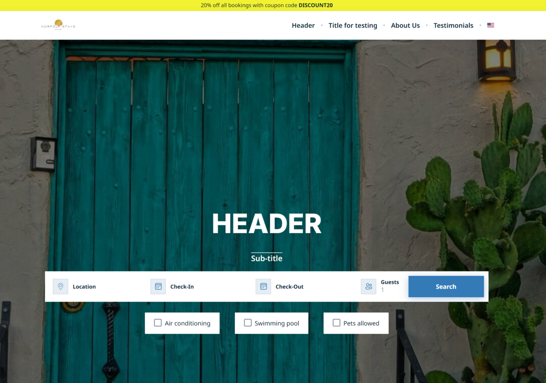 Add a Custom Banner to your Direct Booking Site - Hostaway updates