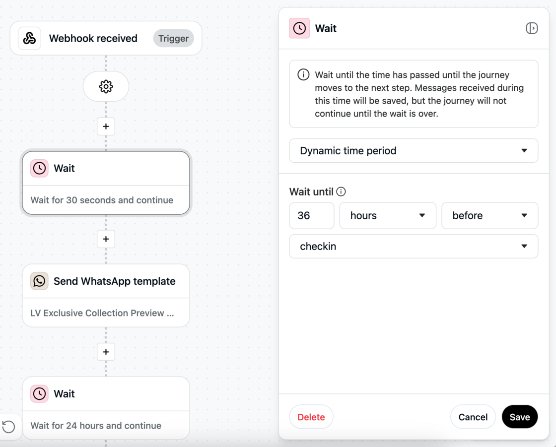 More control and flexibility of 'Webhook Received' Journey/variables screenshot 1
