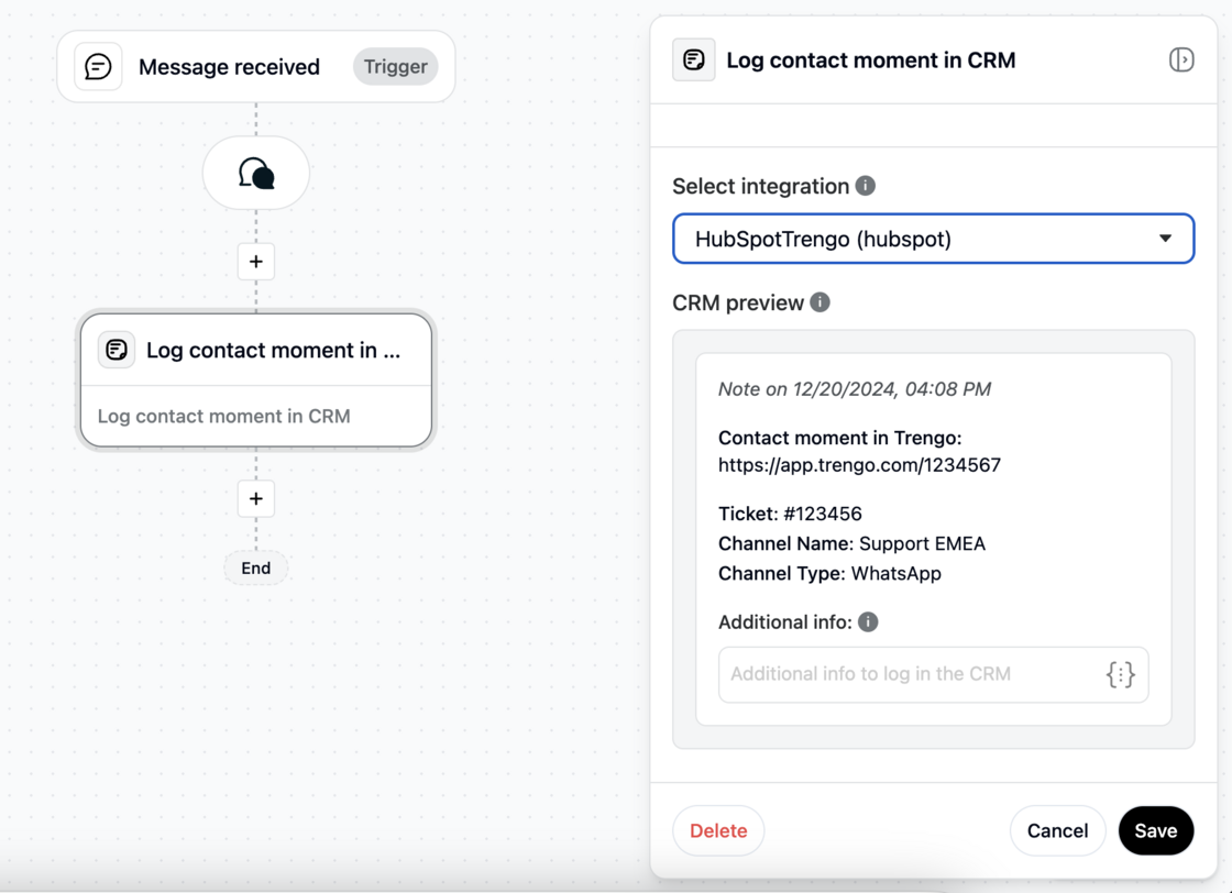 Log every contact moment in your CRM via Journeys screenshot 2