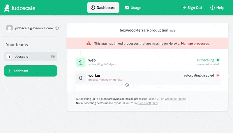 Manage linked services & unlink missing