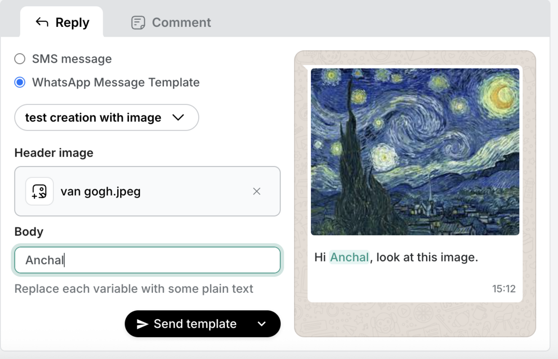 WhatsApp Templates: Now with Previews and PDF Support screenshot 1