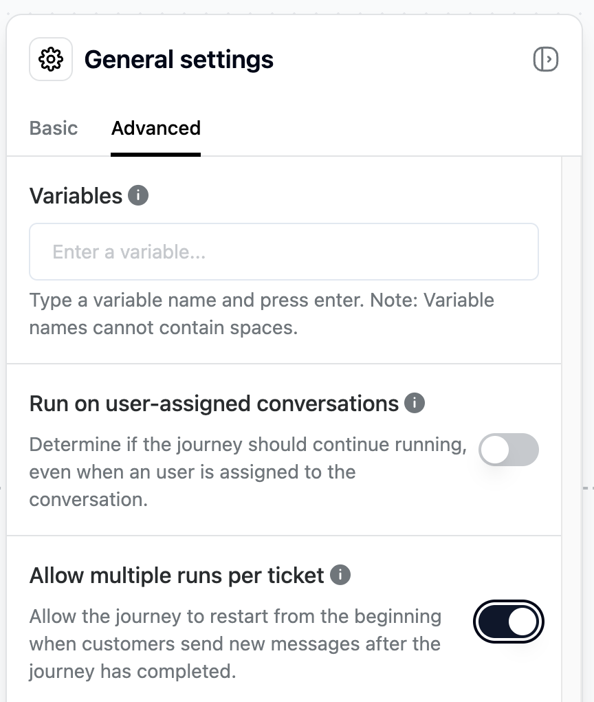 Journeys can now run again (and again), on the same ticket screenshot 1